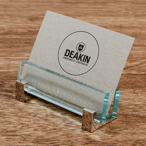 wholesale glass business card holder